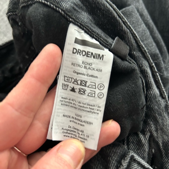 ⭐️Dr Denim Echo Jeans in Vintage Black - Picture 5 of 5
